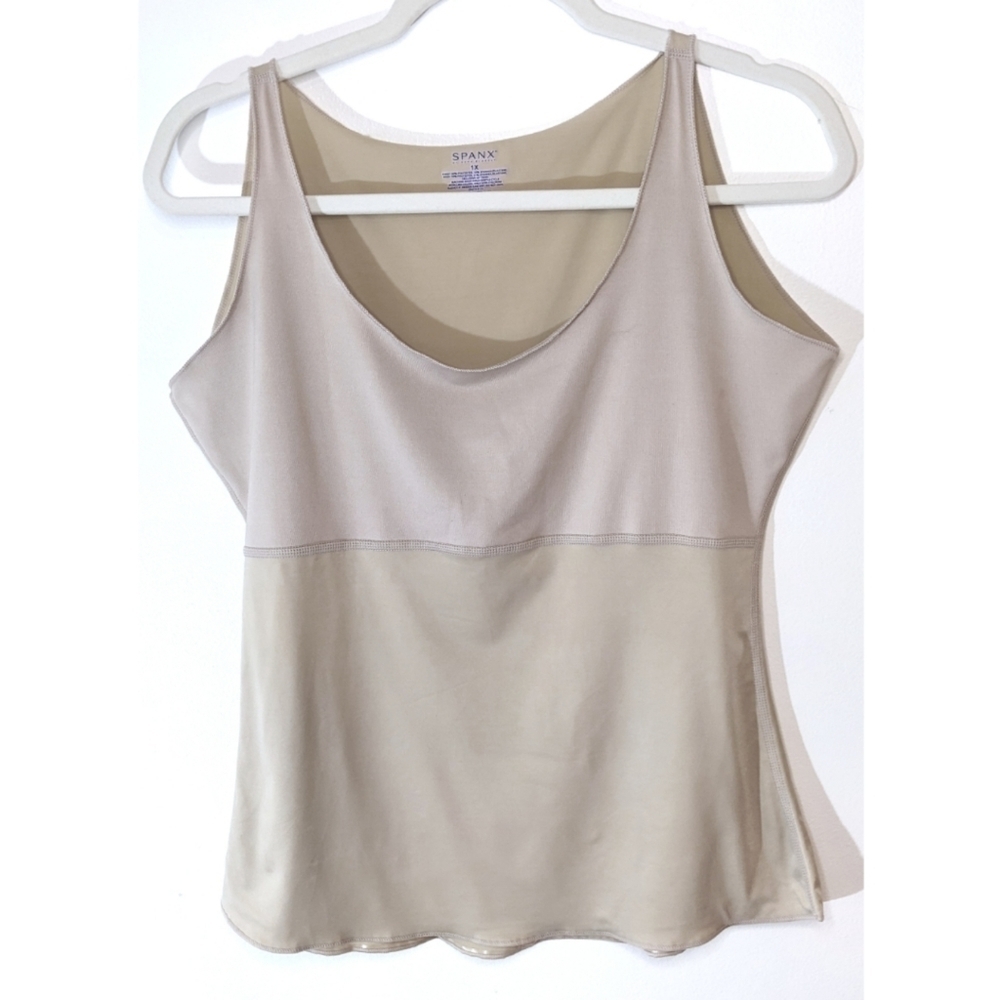 Spanx Smoothing Shapewear Cami Tank XL Nude Beige - Picture 1 of 5